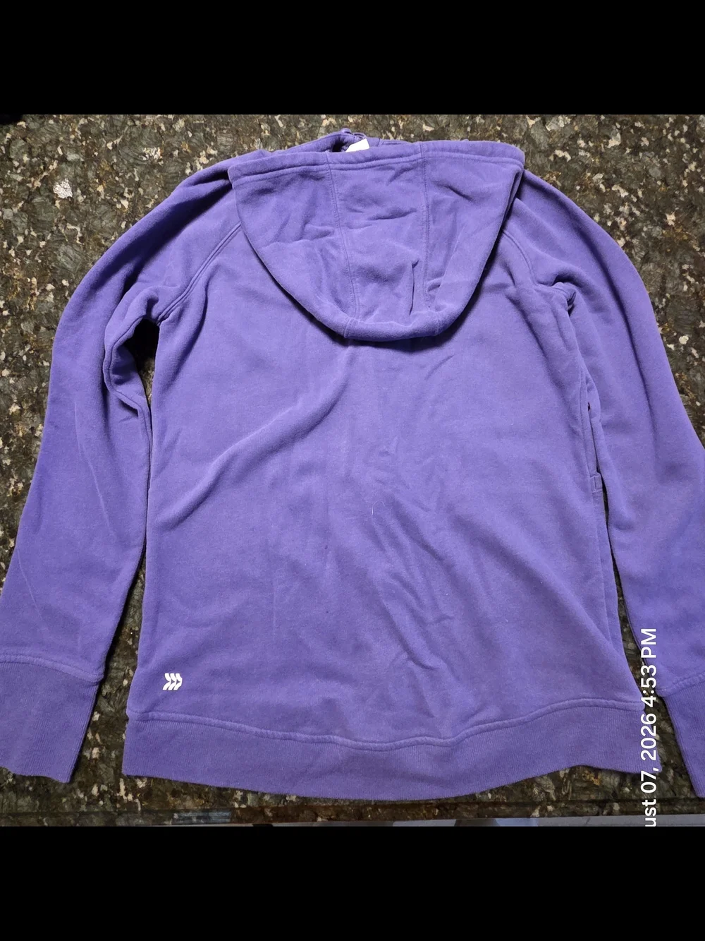 Kids Purple Zip-Up Hoodie Jacket